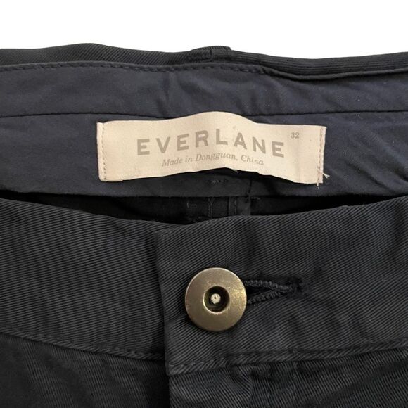 Everlane NWOT Navy Blue Classic Straight Minimalist Trouser Pants 32x32 - Picture 5 of 6